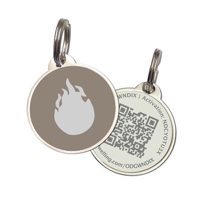 QR Code Pet Tag - Wear tags and undercollar® for even more protection! For use with a harness and leash collar. - Memory Frame™