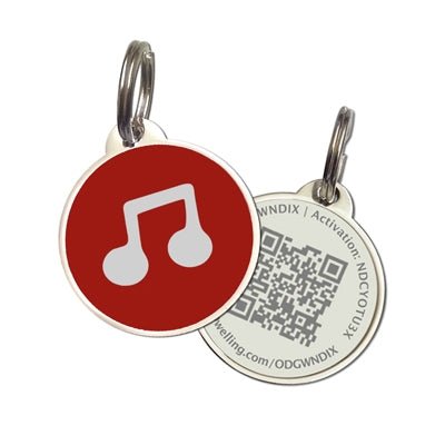 QR Code Pet Tag - Wear tags and undercollar® for even more protection! For use with a harness and leash collar. - Memory Frame™
