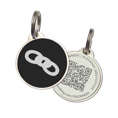 QR Code Pet Tag - Wear tags and undercollar® for even more protection! For use with a harness and leash collar. - Memory Frame™