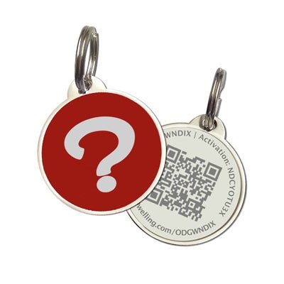 QR Code Pet Tag - Wear tags and undercollar® for even more protection! For use with a harness and leash collar. - Memory Frame™