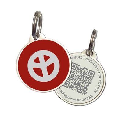 QR Code Pet Tag - Wear tags and undercollar® for even more protection! For use with a harness and leash collar. - Memory Frame™