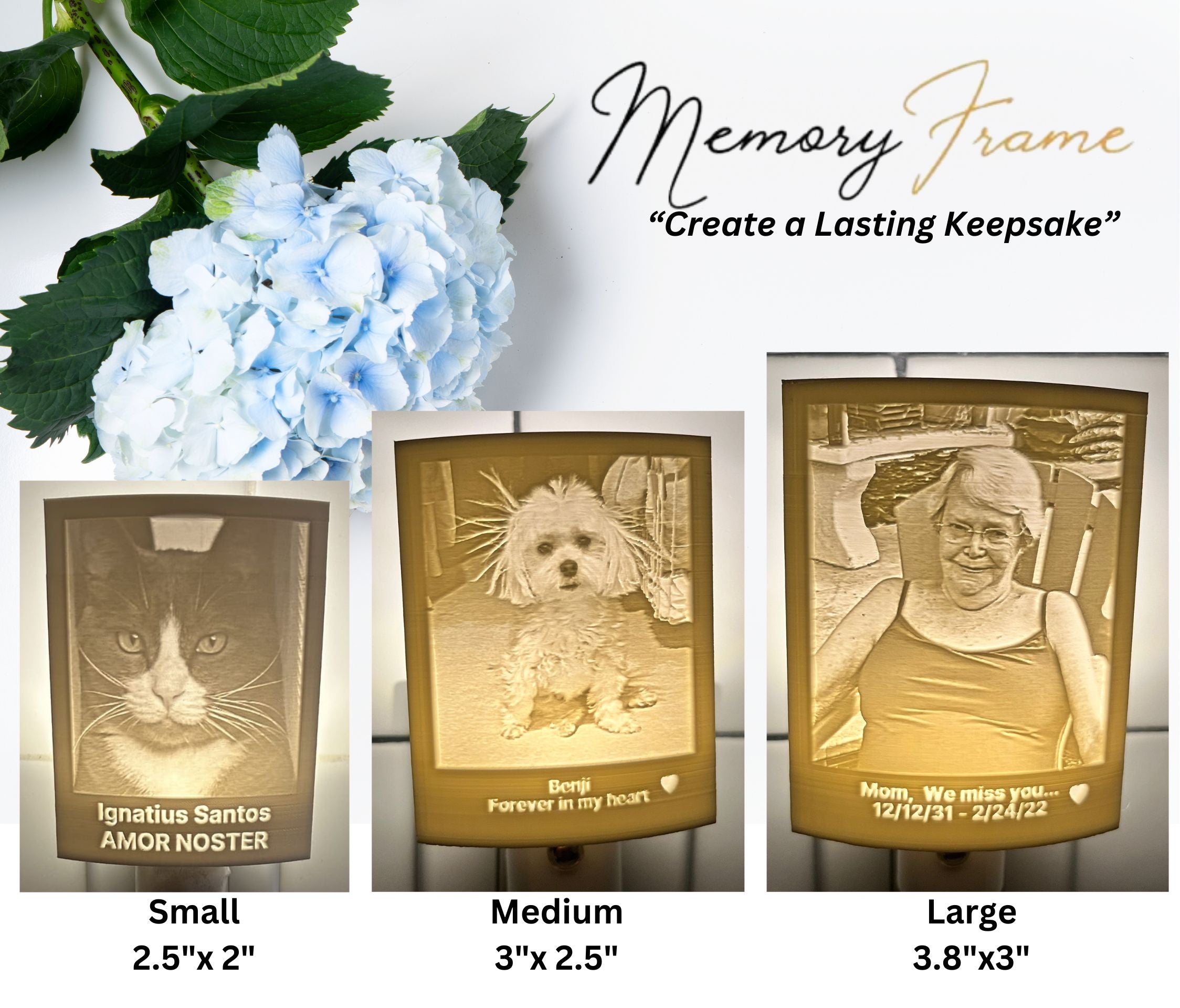Custom Event Memory Frame Memory Frame™ Personalized Night Light